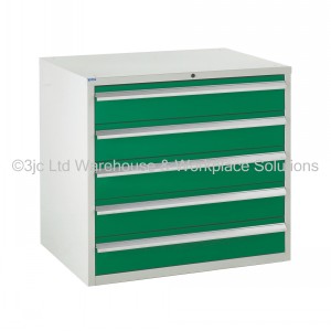 Euroslide Storage Cabinet 5 Drawer 825mm Type 1